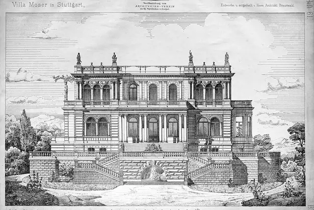 Villa Moser – Ruine, bei Stuttgart