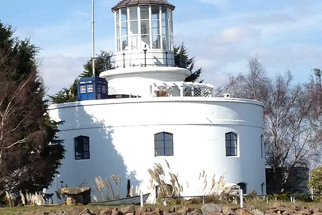 West Usk Lighthouse – Leuchtturm, 14 km von Cardiff
